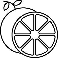 cut pummelo icon